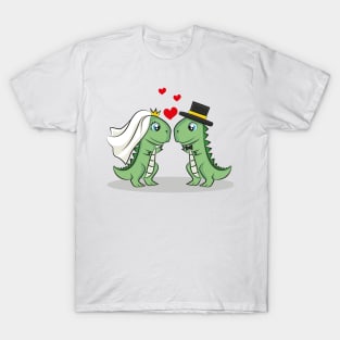 Dino wedding T-Shirt